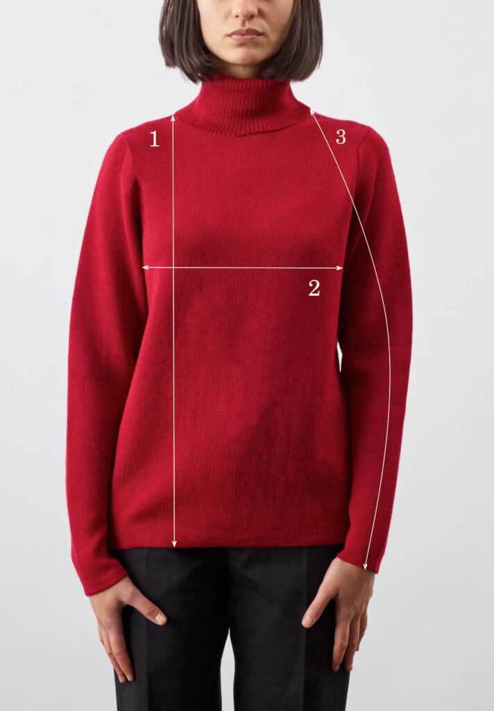 Size Guide Women Turtleneck Sweater