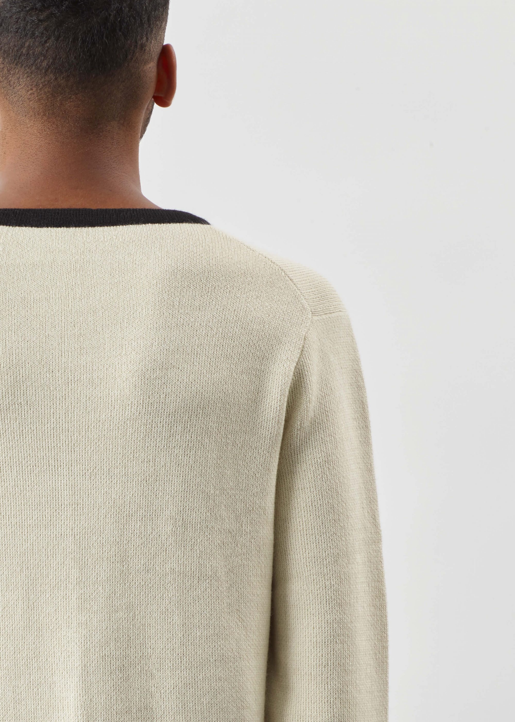 Product image for »Van Doesburg« Sweater Baby Alpaca | Ecru Black