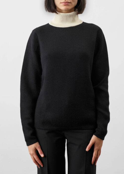 Product thumbnail image for »Clergy« Polo-Neck Sweater Baby Alpaca