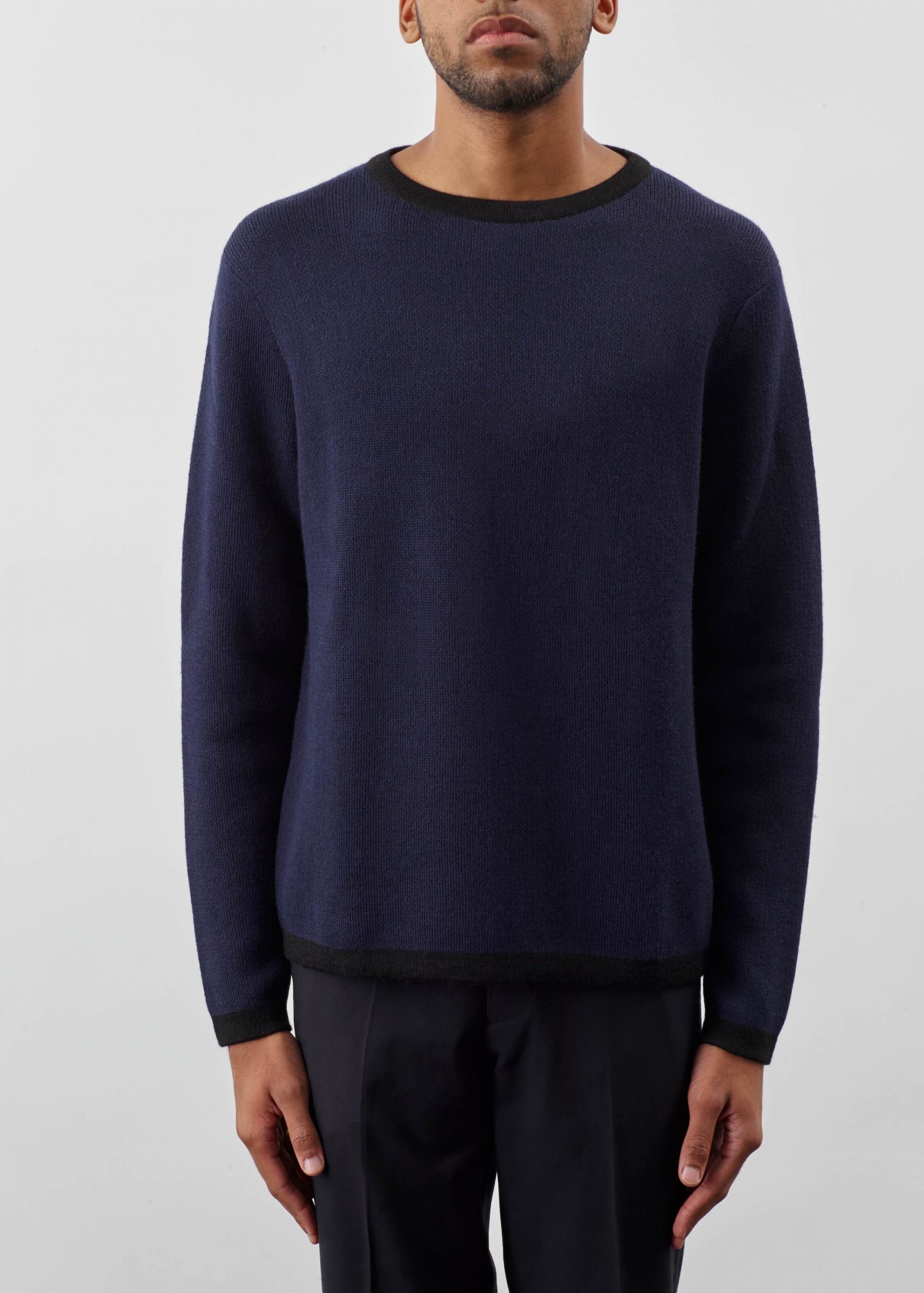 Product image for »Bauhaus« Sweater Baby Alpaca | Navy Black