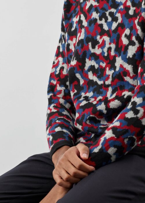 »Berlin« Camouflage Sweater Baby Alpaca | Colour Mix