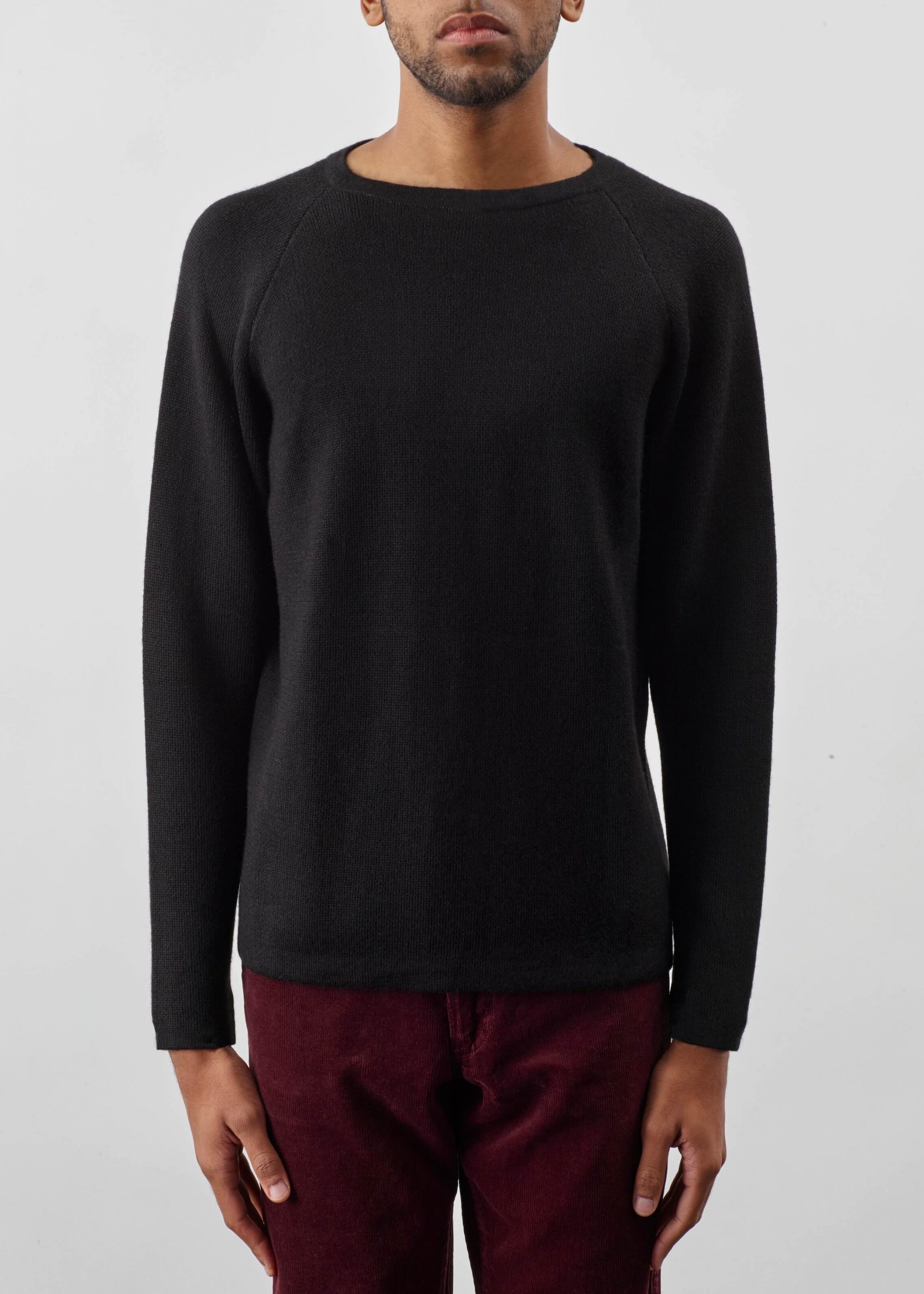 Product image for »Dean« Raglan Sweater Baby Alpaca | Black