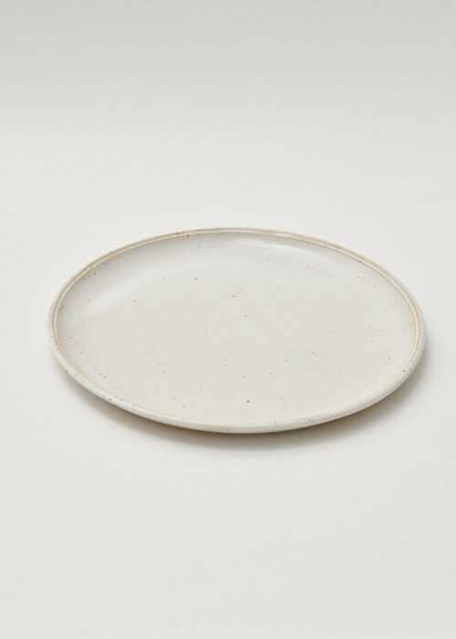 Product thumbnail image for »Friedländer« White speckled Stoneware Plate 27 cm