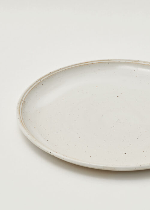 »Friedländer« White speckled Stoneware Plate 27 cm