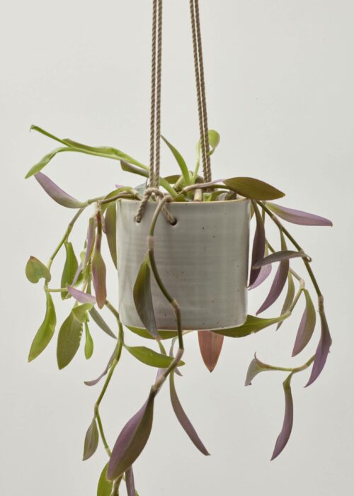 Product thumbnail image for »Balzar« White Ceramic Hanging Plant Pot Ø 13 cm | Genuine Stoneware