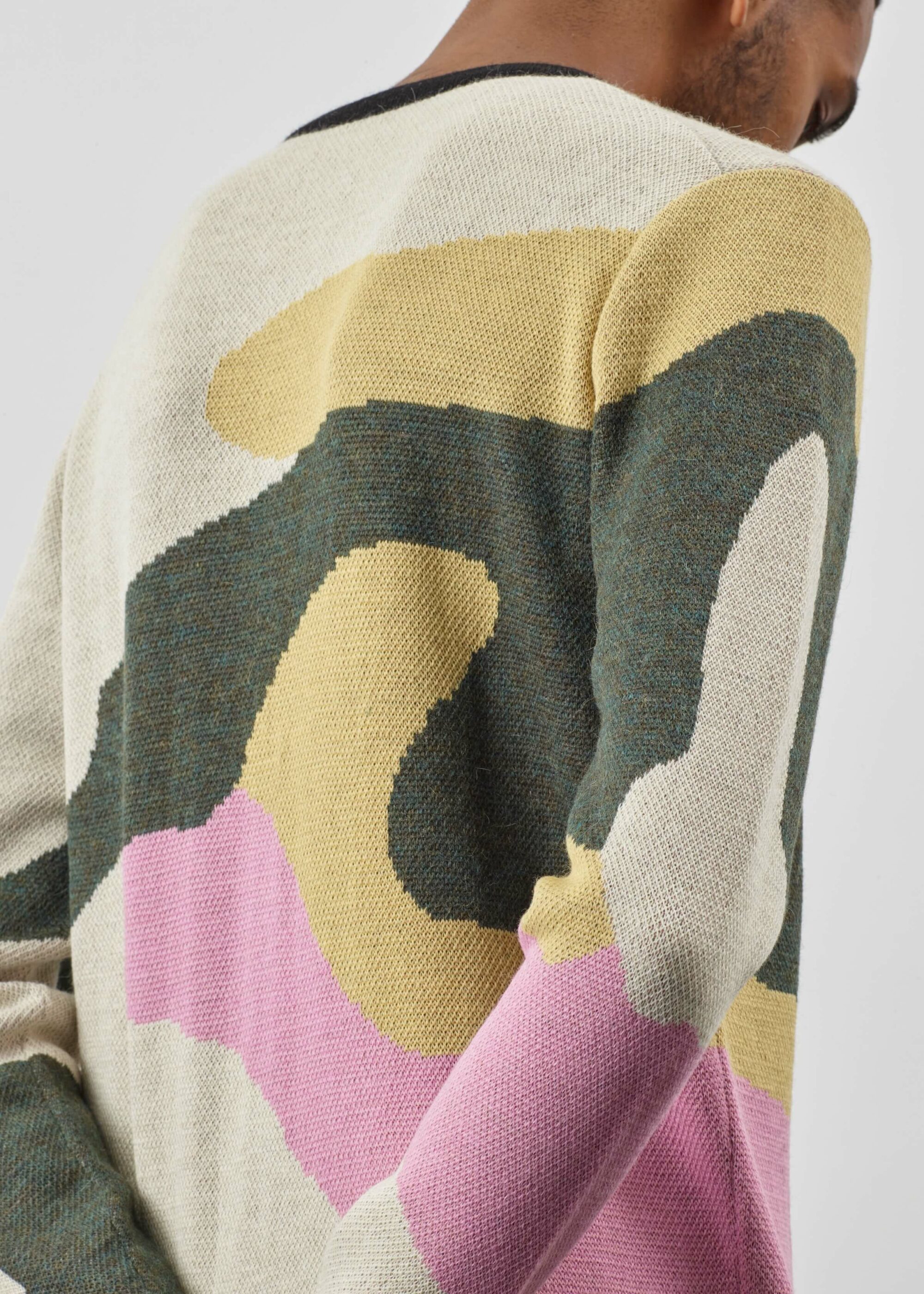 Product image for »Corbusier« Jacquard Sweater Baby Alpaca | Colour Mix