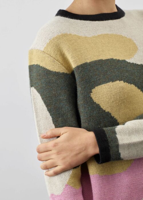 Product thumbnail image for »Corbusier« Jacquard Sweater Baby Alpaca