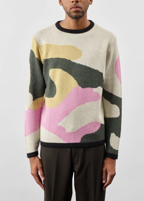 Product thumbnail image for »Corbusier« Jacquard Sweater Baby Alpaca | Colour Mix