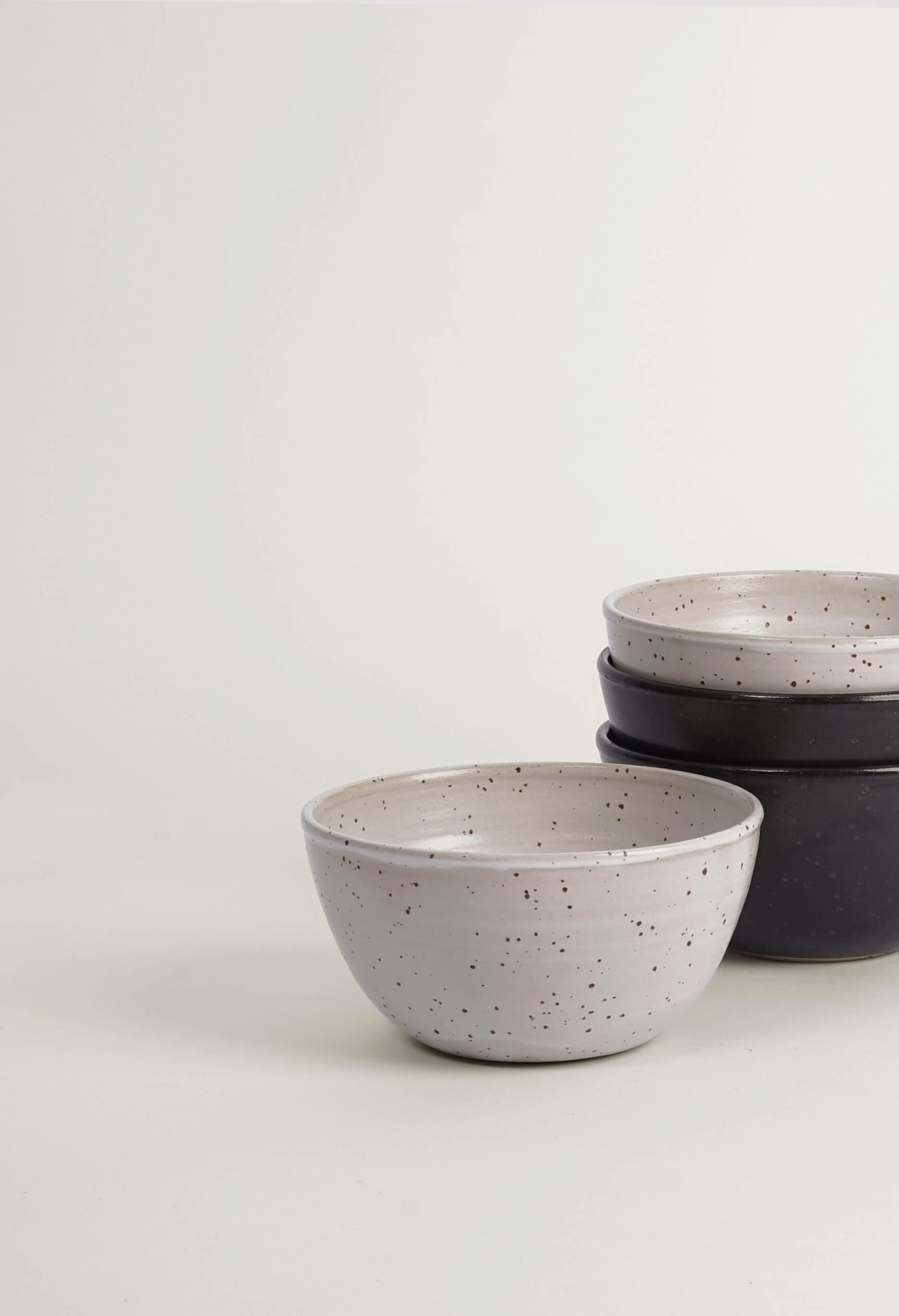 Product image for »Balzar« High Bowl White Speckled | Genuine Stoneware