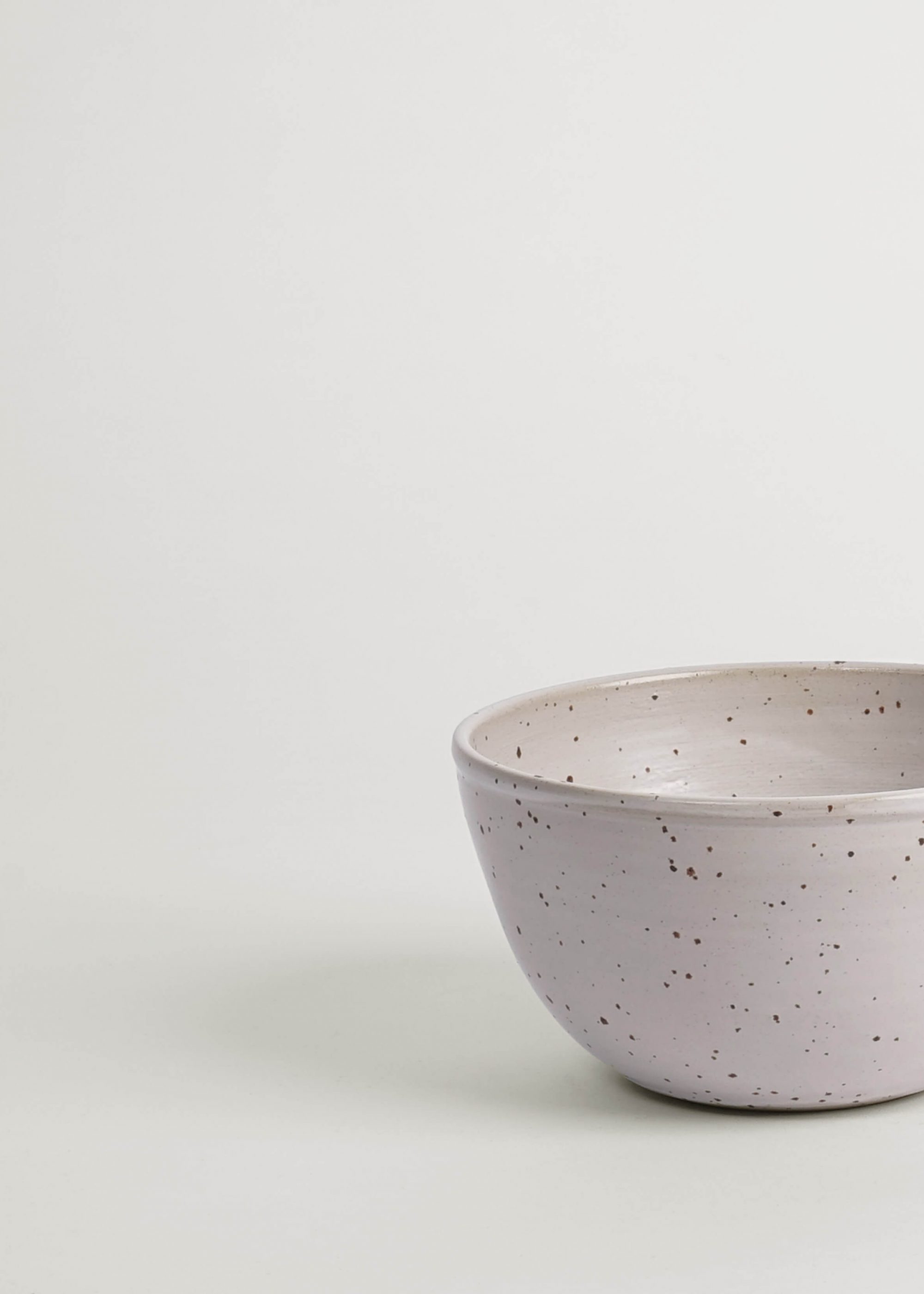 Product image for »Balzar« High Bowl White Speckled | Genuine Stoneware