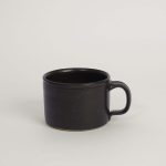 Black Stoneware Ceramic Mug designed by R.EH