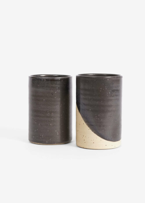 Product thumbnail image for »Baba« Tumbler Mug Semi-Glazed Black Matt