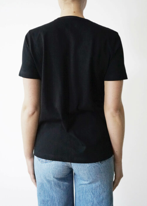 Product thumbnail image for »Chet« Black Ringer T-Shirt 100% Organic Cotton