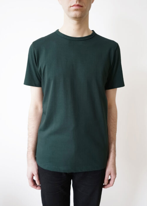 Product thumbnail image for »Baum« Dark Green Ringer T-Shirt 100% Organic Cotton