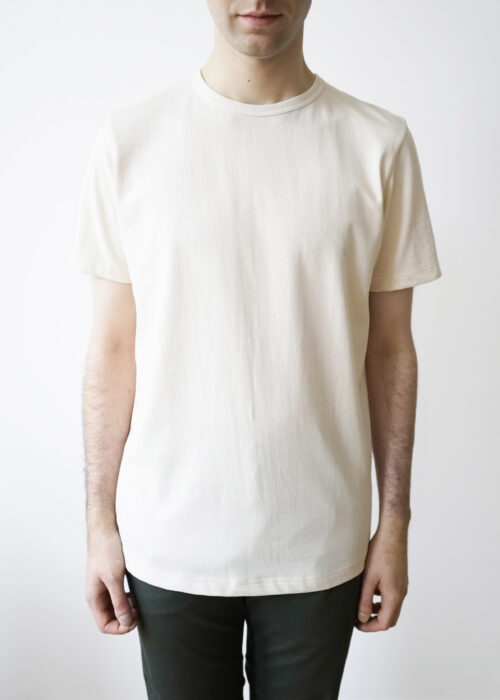 »Gréco« Ecru Ringer T-Shirt 100% Organic Cotton