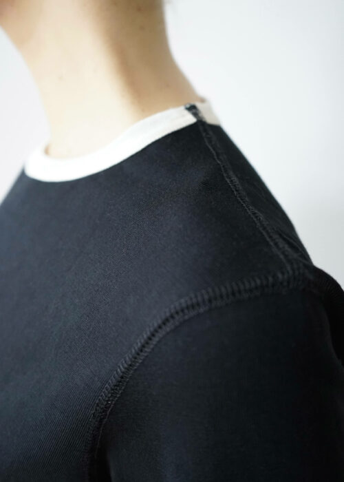 Product thumbnail image for »Kline« Black Ecru Ringer T-Shirt 100% Organic Cotton