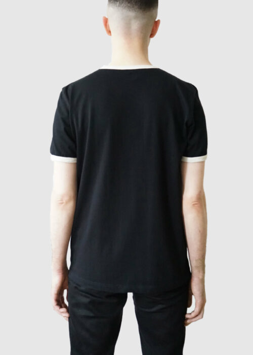 Product thumbnail image for »Kline« Black Ecru Ringer T-Shirt 100% Organic Cotton