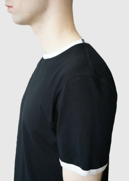 Product thumbnail image for »Kline« Black Ecru Ringer T-Shirt 100% Organic Cotton