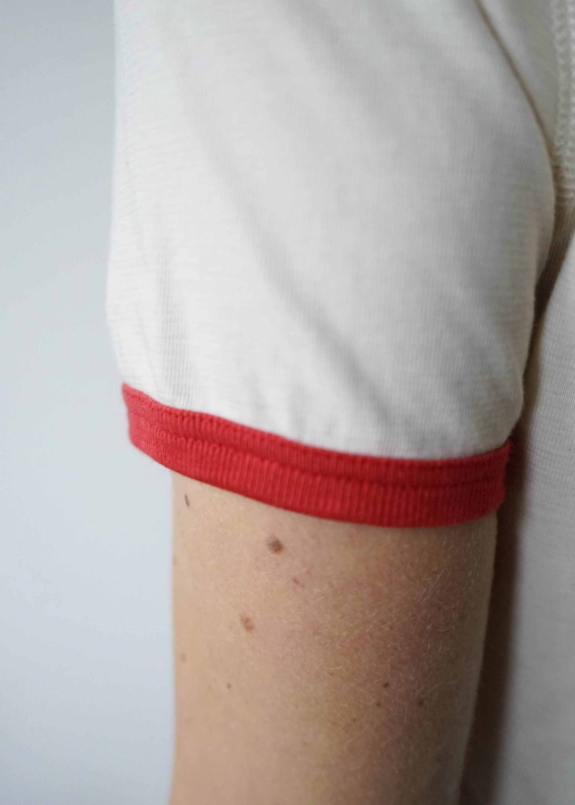 Product image for »Corita« Ecru Red Ringer T-Shirt 100% Organic Cotton