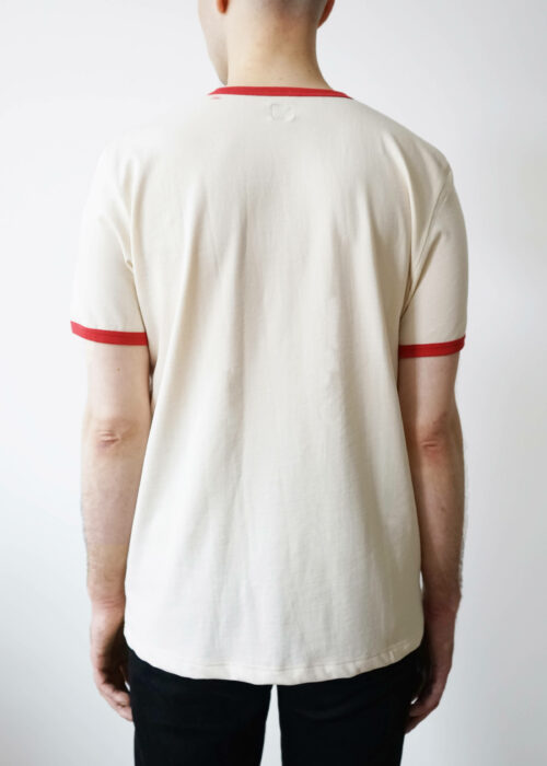 Product thumbnail image for »Corita« Ecru Red Ringer T-Shirt 100% Organic Cotton