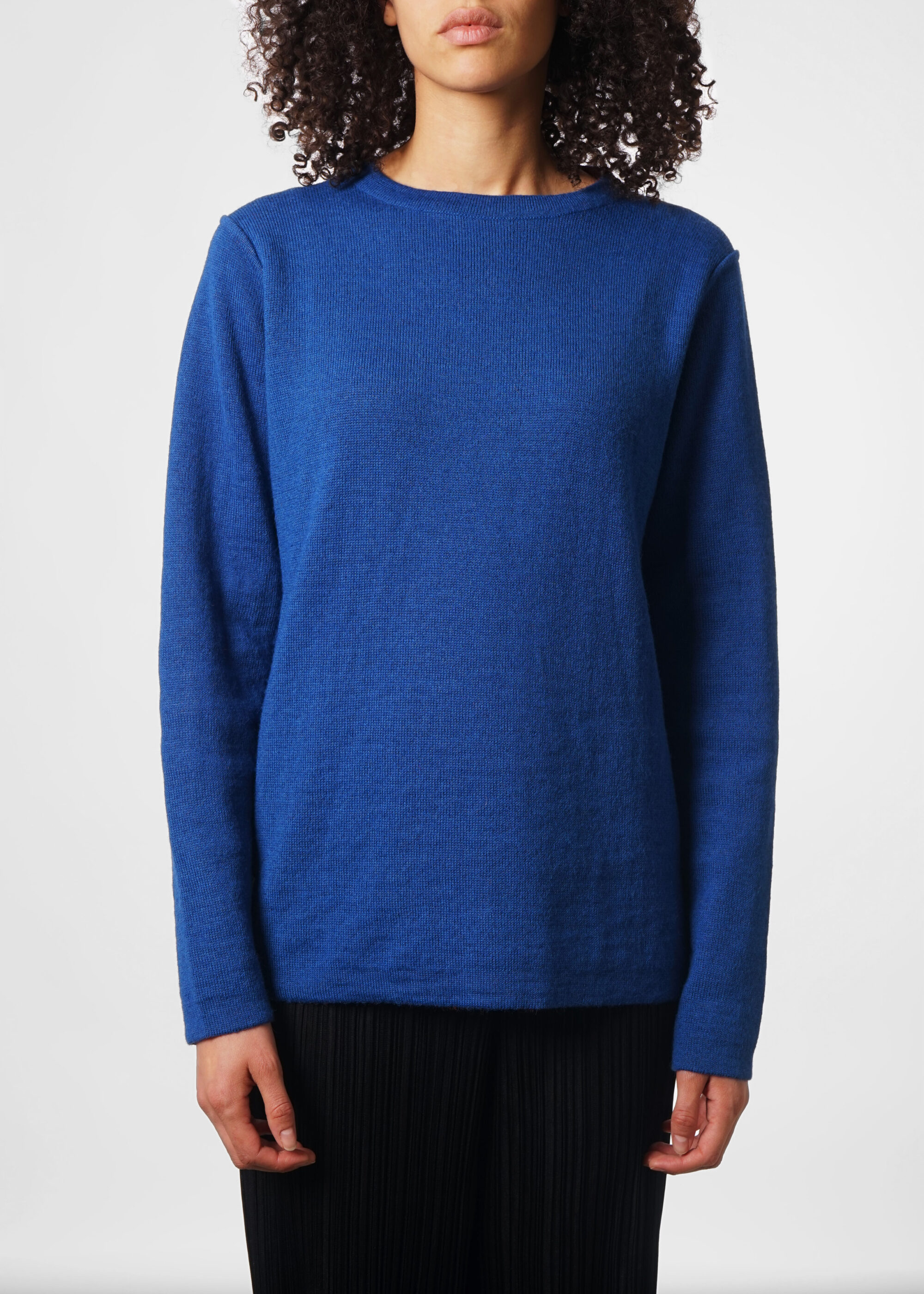 Product image for »Harrison« Orange Cobalt Blue Reversible Sweater Alpaca