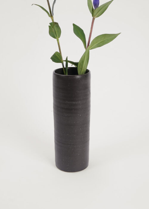 Product thumbnail image for »Syrinx Black« Small Ceramic Vase | Genuine Stoneware Ceramic