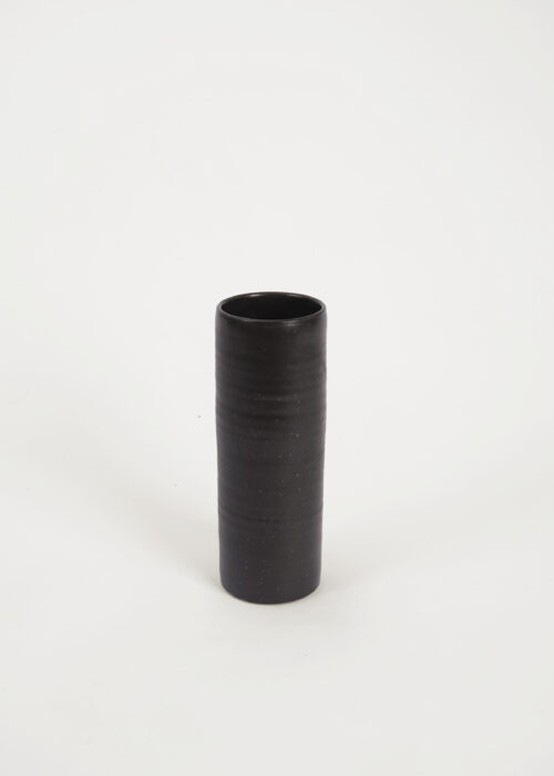 »Syrinx Black« Small Ceramic Vase | Genuine Stoneware Ceramic