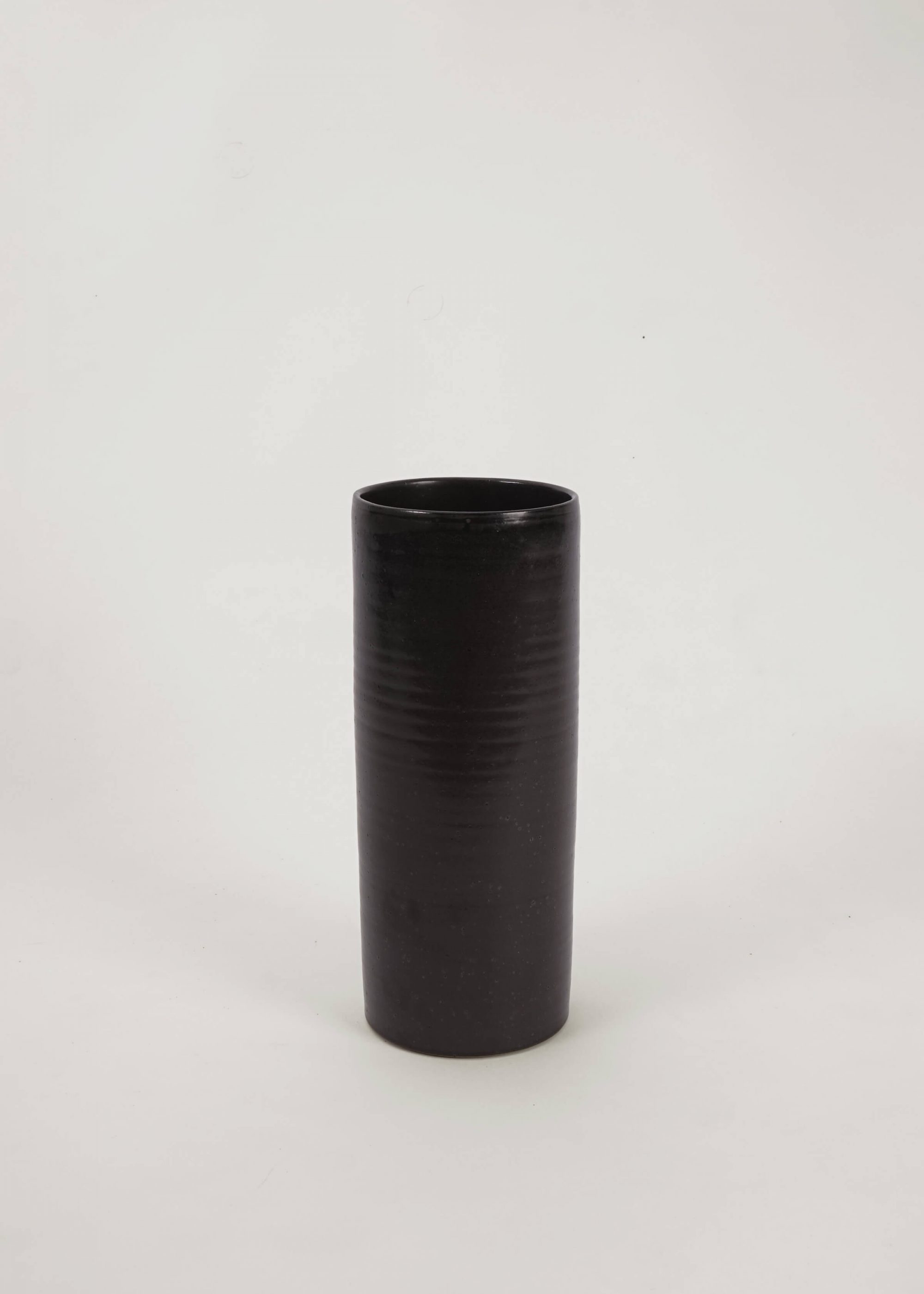 Product image for »Torus Black« Large Ceramic Vase | Genuine Stoneware