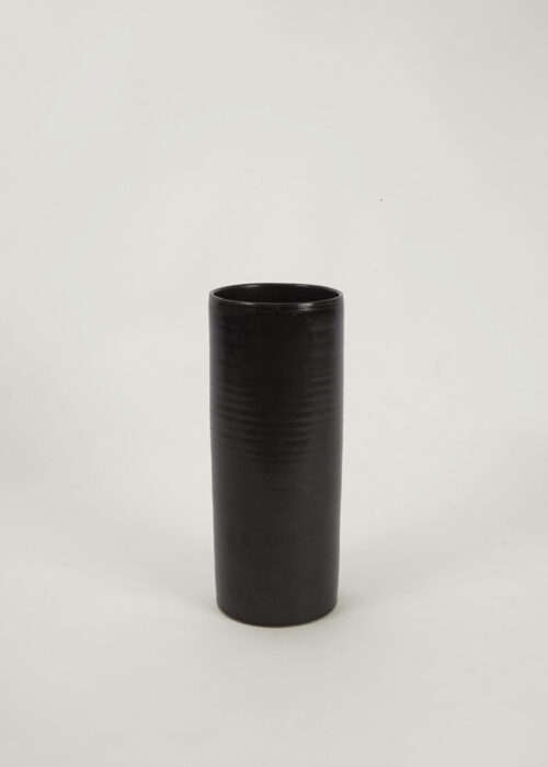 Product thumbnail image for »Torus Black« Large Ceramic Vase | Genuine Stoneware