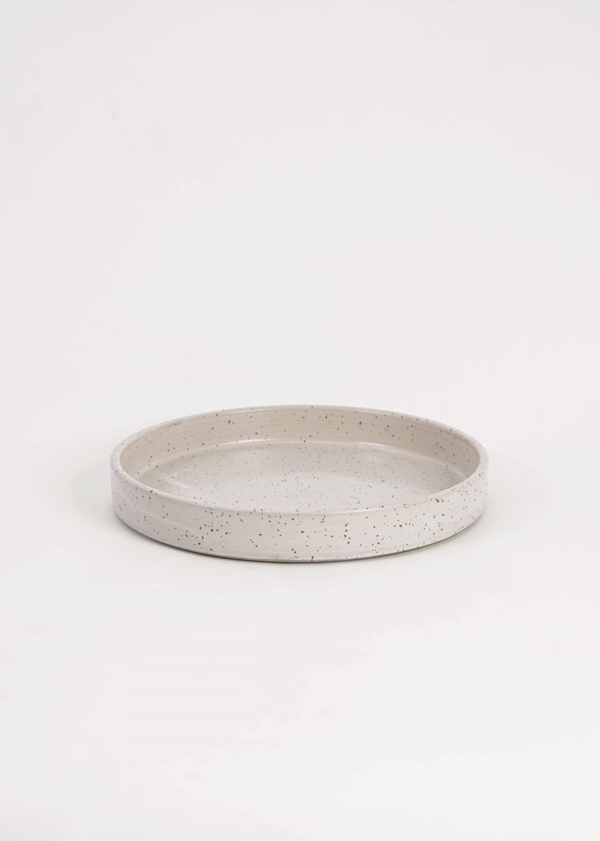 Product image for »Geodesic White« Large Tray Plate Ménage | Genuine Stoneware Ceramic