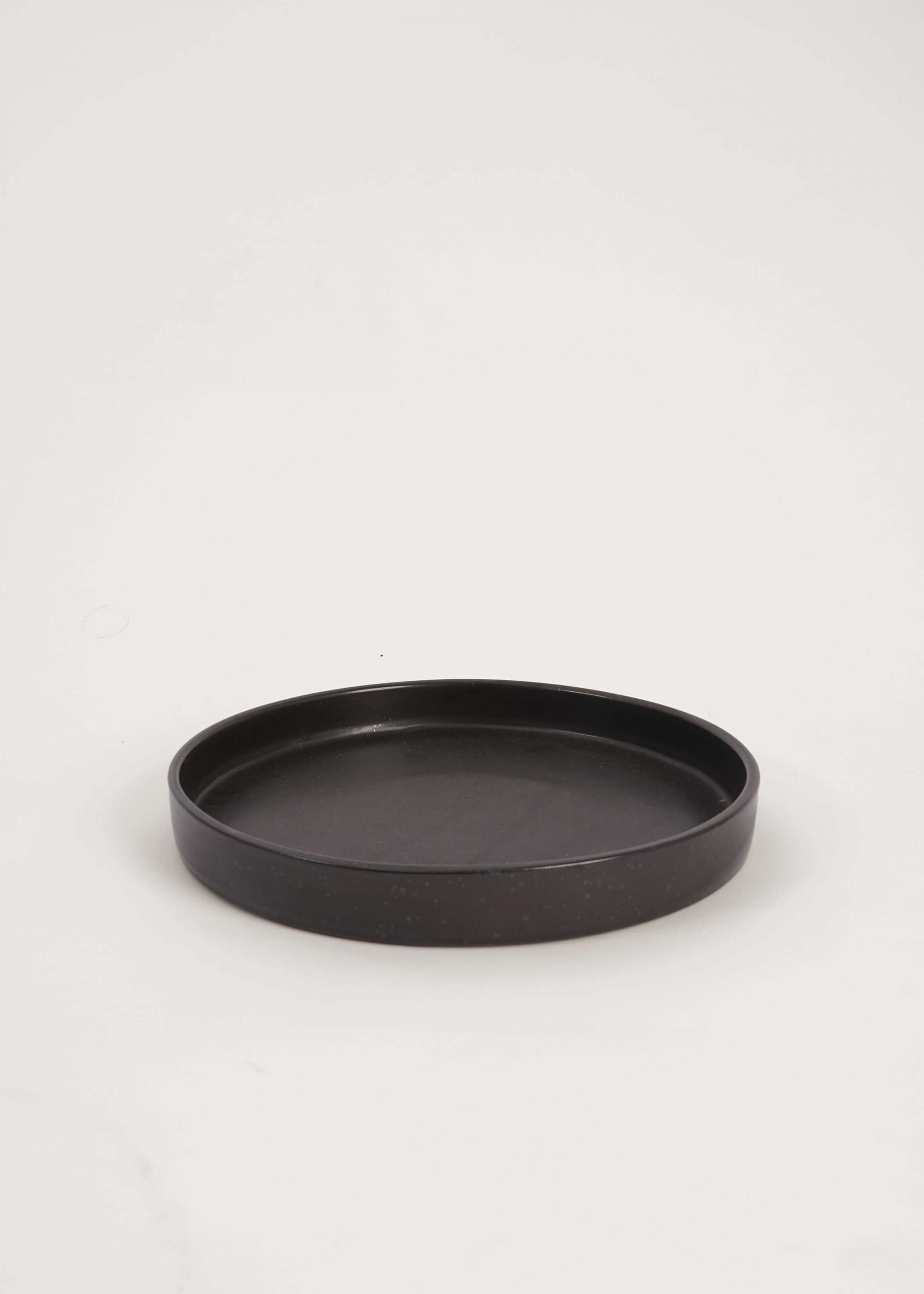Product image for »Geodesic Black« Large Tray Plate Ménage | Genuine Stoneware Ceramic