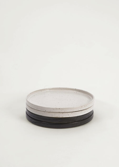 Product thumbnail image for »Hotu Black & White« High Rim Plate 4-Set Ø 27 cm