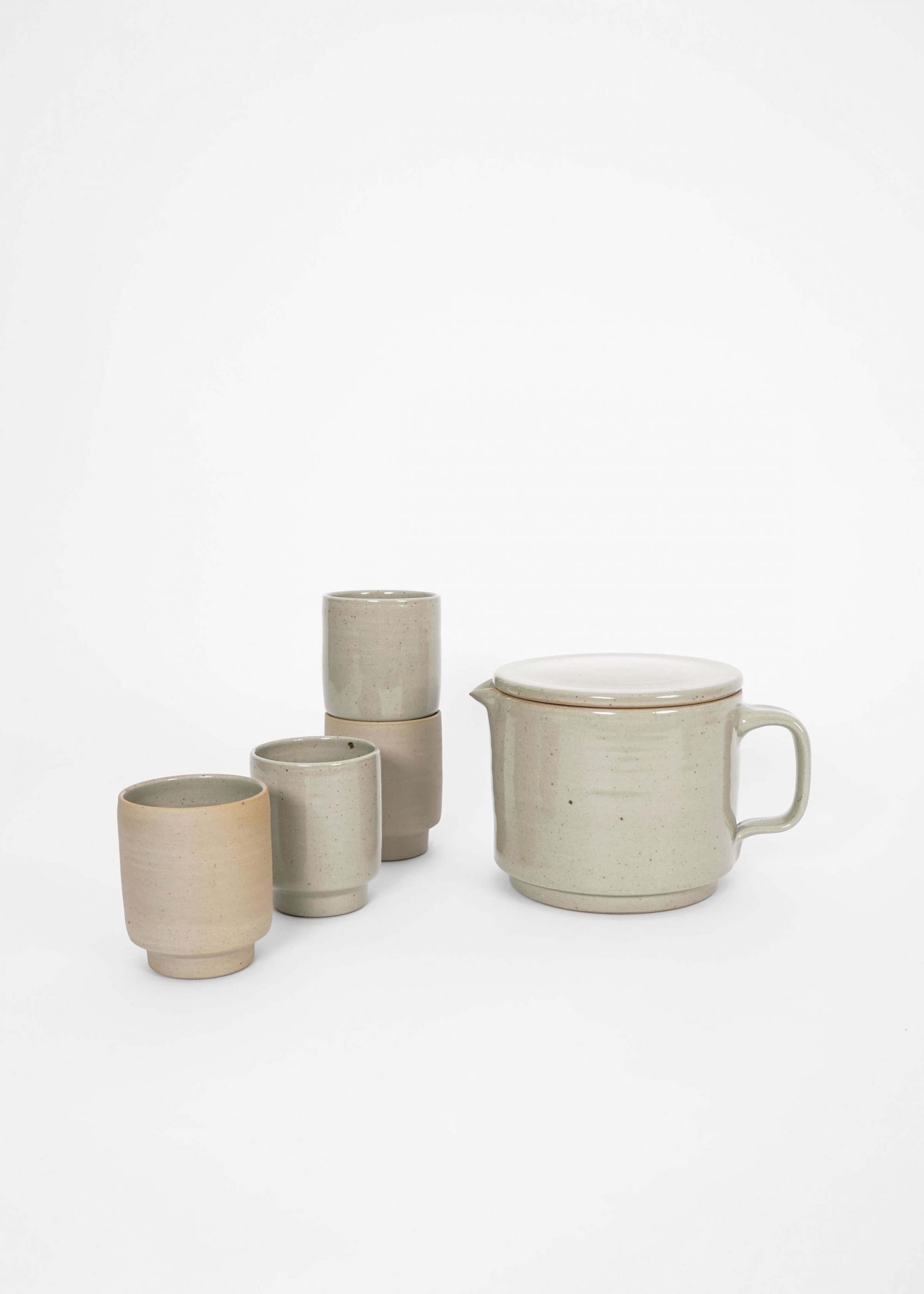 Product image for »Brutal & Beuys« Ceramic Mug 4-Set | Genuine Stoneware