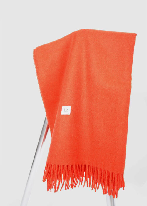 »Eos« Woven Throw Blanket | Orange