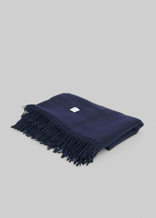 Product thumbnail image for »Ea« Woven Throw Blanket | Navy