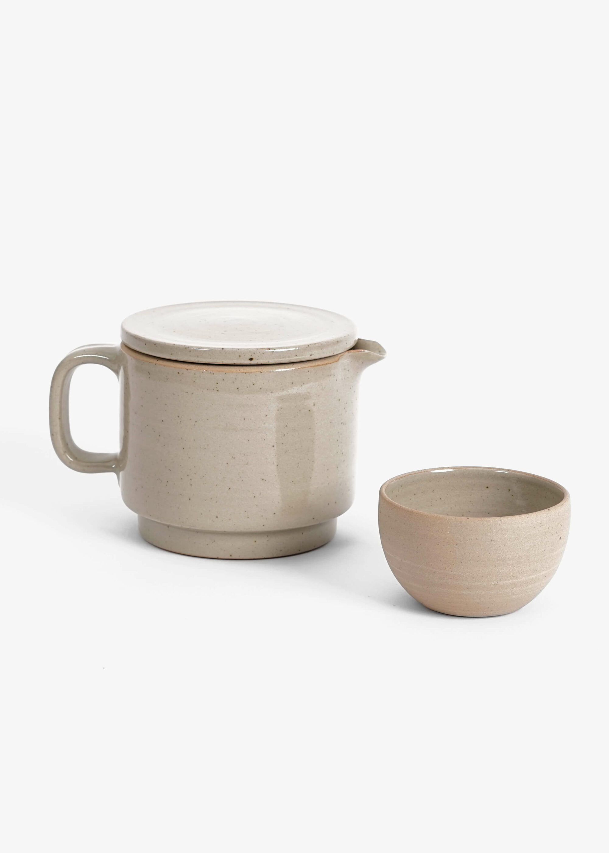 Product image for »Brutal & Beuys« Tea Ceramic Set | 1.0 litre Teapot & 4  Bowls