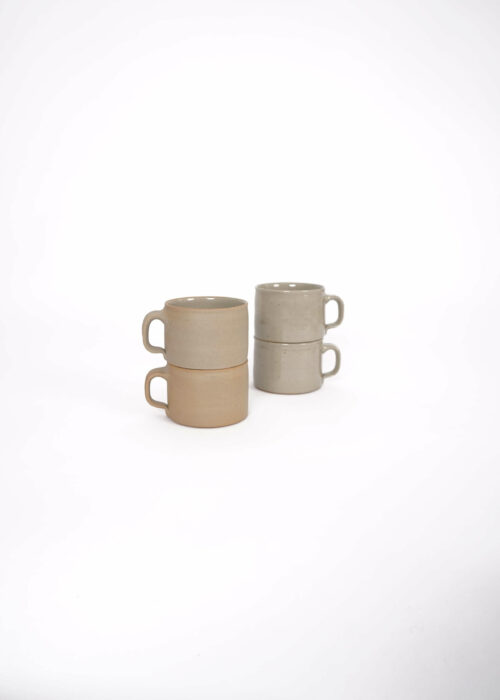 Product thumbnail image for »Brutal & Beuys« Cup Set Grey Unglazed | Genuine Stoneware