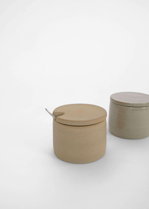 »Beuys« Unglazed Ceramic Jar with Hole | Genuine Stoneware