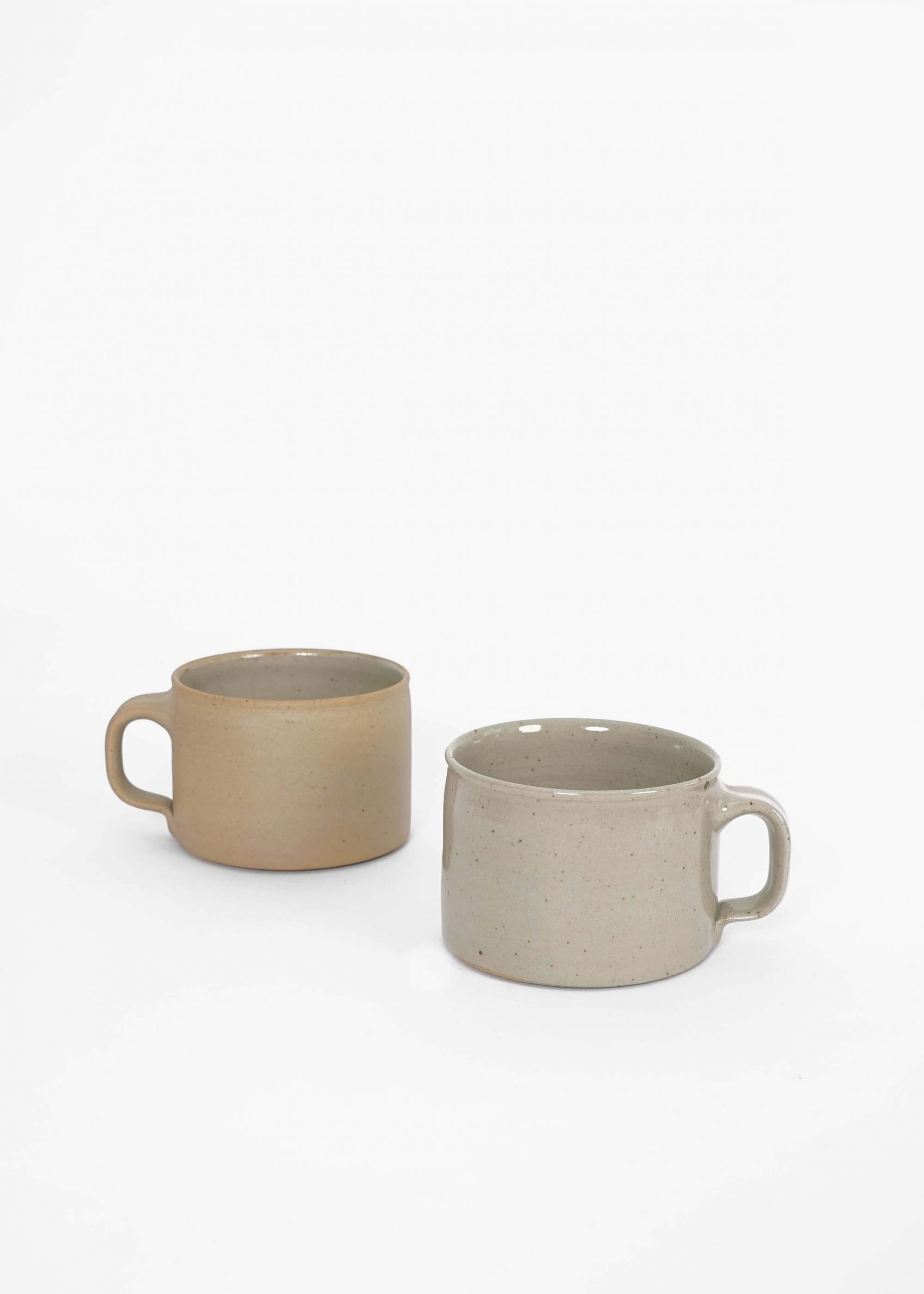 Product image for »Brutal & Beuys« Cup Set Grey Unglazed | Genuine Stoneware