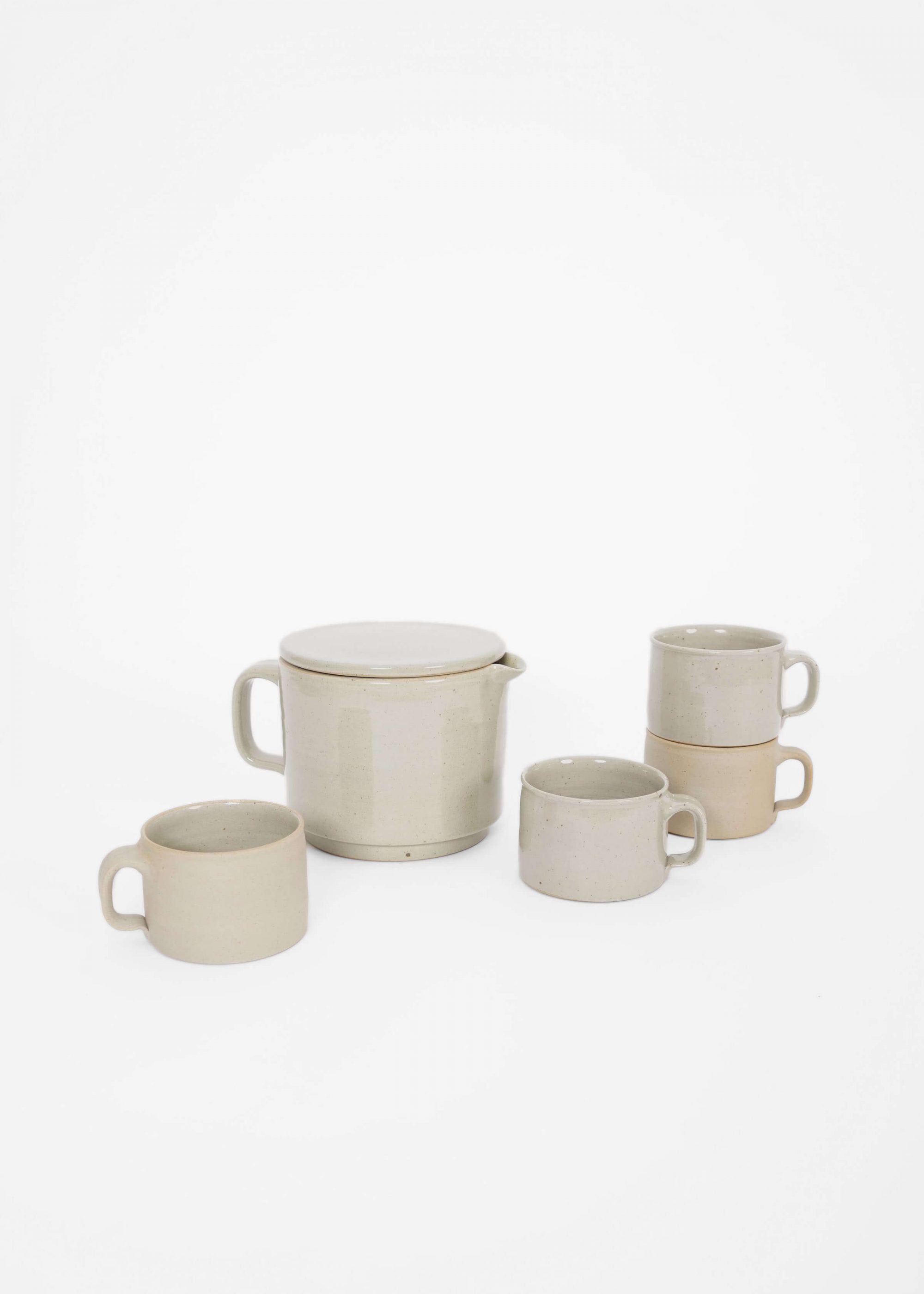 Product image for »Brutal & Beuys« Coffee Set | 1.5 litre Coffee Pot & 4 Mugs / Cups
