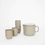 Teekanne und Tassen Set aus authentischem Steinzeug designed von R.EH