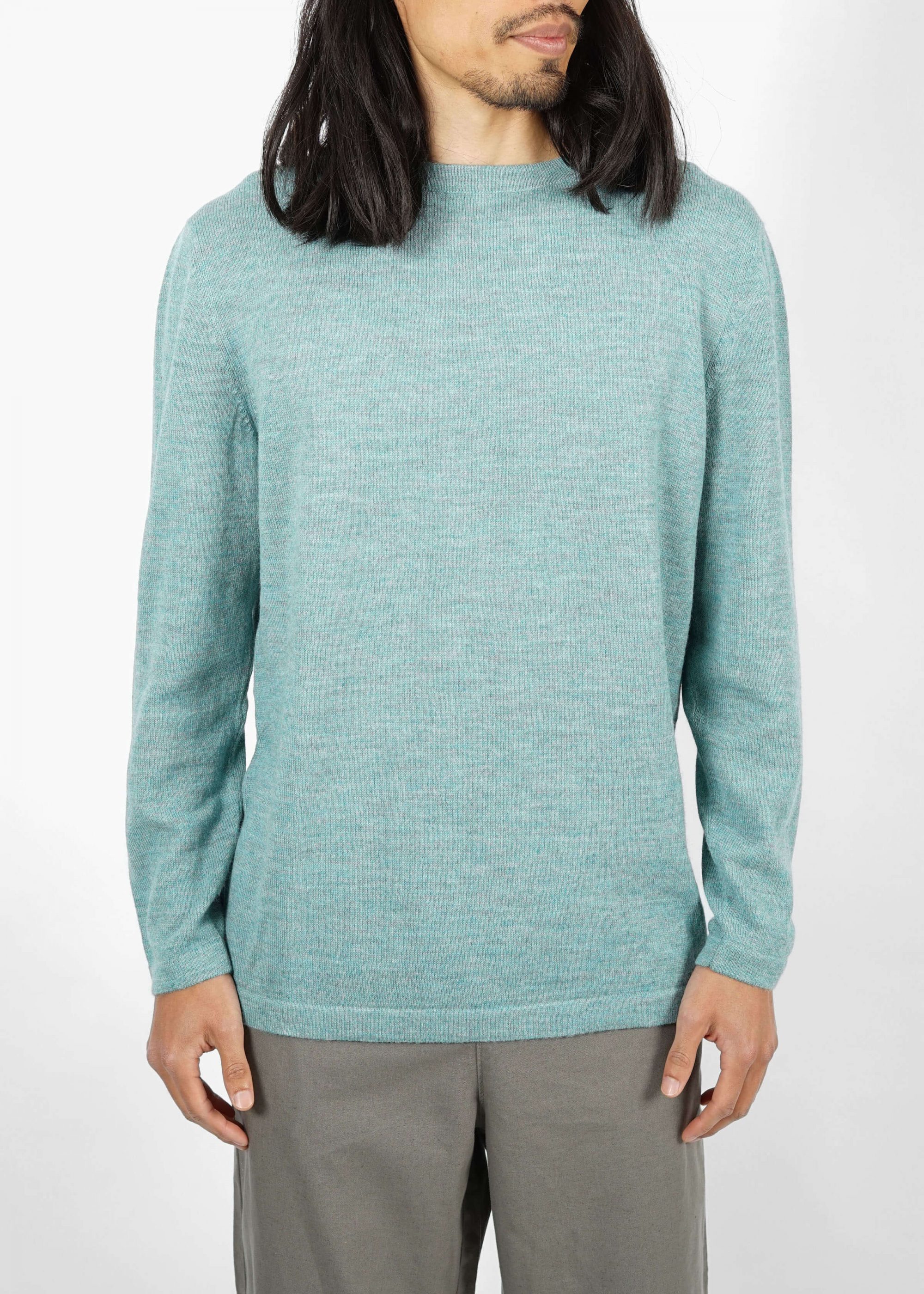 Product image for »Aqua« Light-Weight Sweater Baby Alpaca | Turquoise