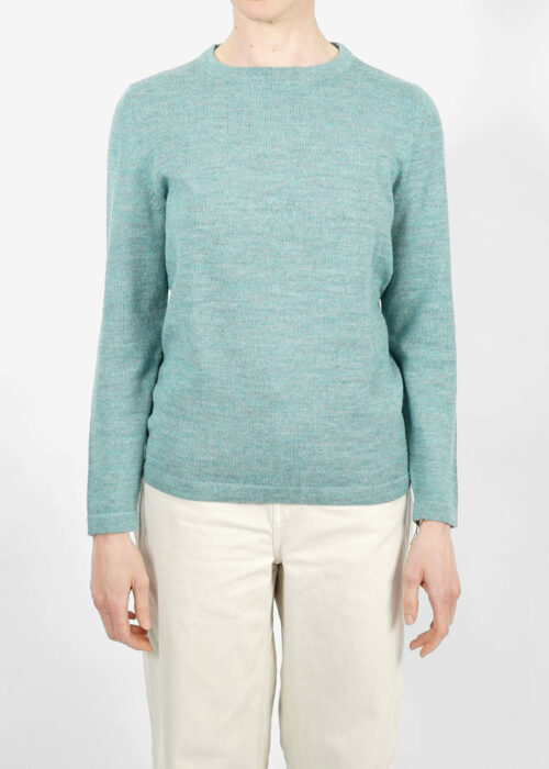 »Aqua« Turquoise Light-Weight Sweater Baby Alpaca