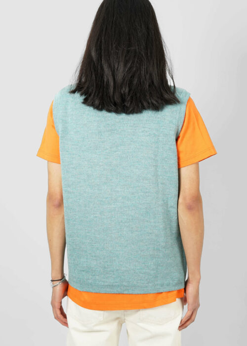 Product thumbnail image for »Frei« Reversible Sweater Vest Baby Alpaca | Petrol Turquoise