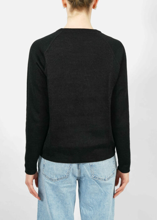 Product thumbnail image for »Neo« Reversible Sweater Alpaca | Black Ecru