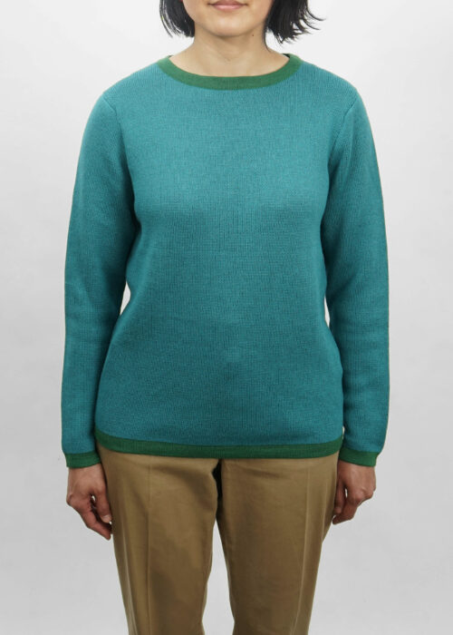 Product thumbnail image for »Hockney« Turquoise Green Sweater | 100% Baby Alpaca