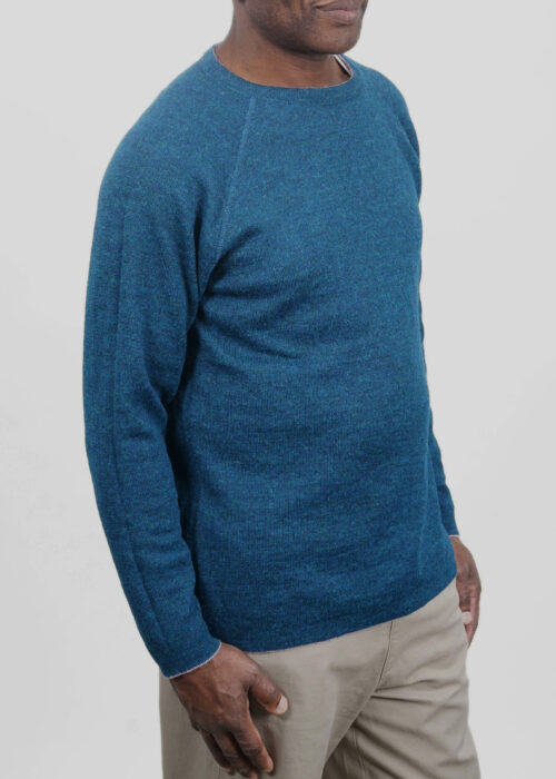 Product thumbnail image for »Perriand« Reversible Sweater Alpaca | Petrol Pink