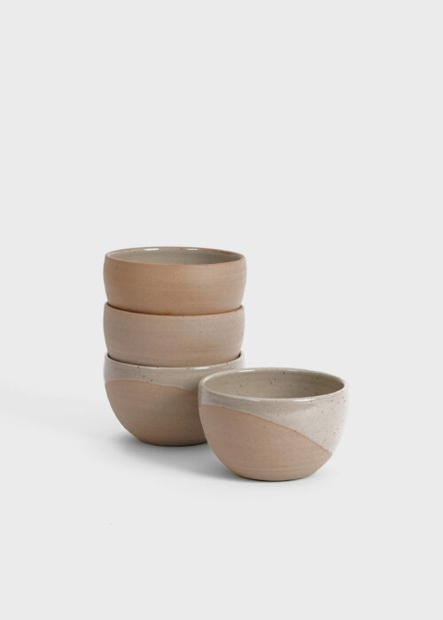 »Lichen & Beuys« Tea-Coffee Ceramic Bowl Set of 4