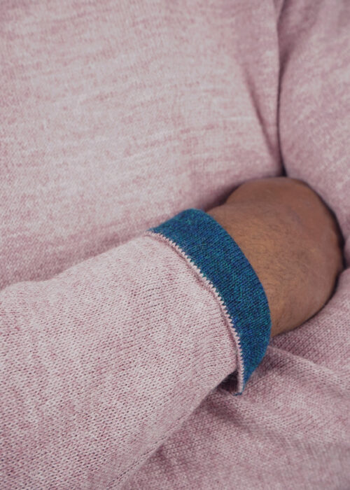 Product thumbnail image for »Perriand« Reversible Sweater Alpaca | Petrol Pink