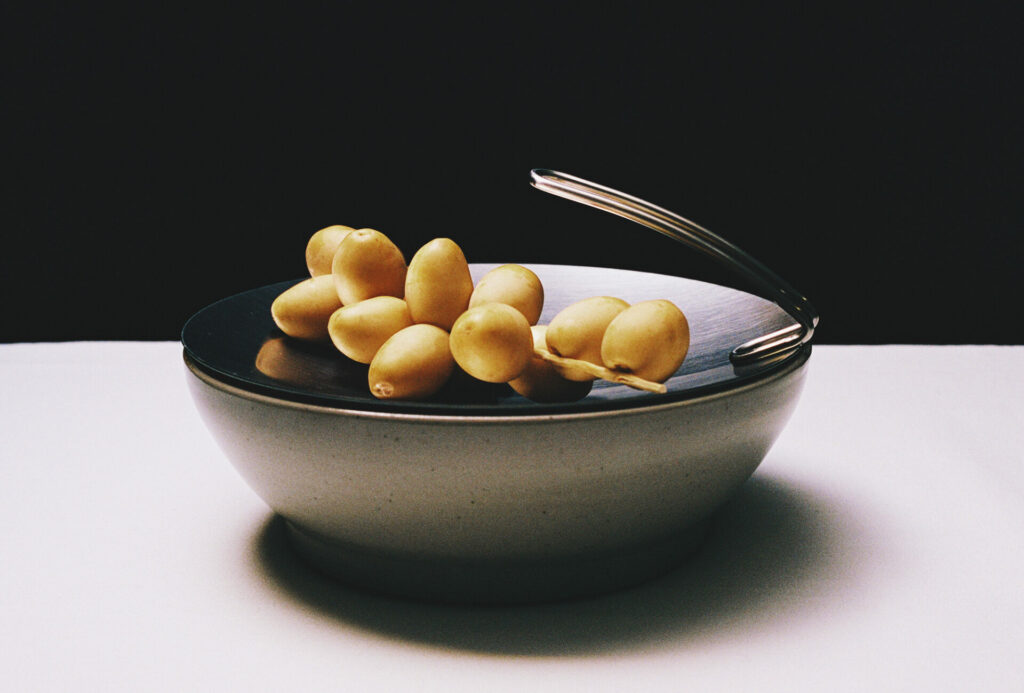 REH (Germany) Brutal Steinzeug Schale in Grau mit Decke aus Edelstahl von Mono – Hergestellt in Deutschland